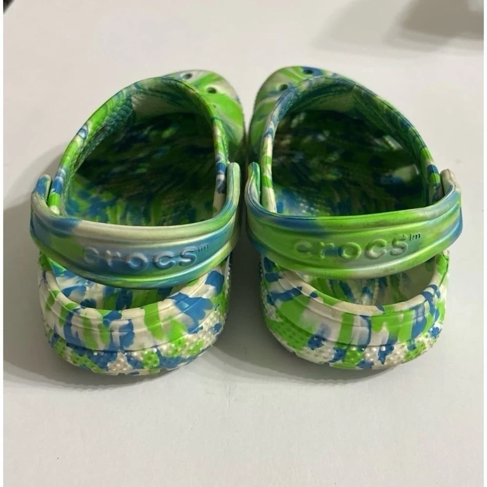 Crocs Tie-Dye (size J1) Blue & Green Crocs